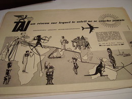 ANCIENNE PUBLICITE RESEAU TAI 1959 - Advertenties