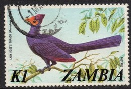 Zambia - 1975 K1 Turaco (o) # SG 238 - Cuco, Cuclillos