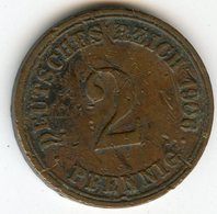 Allemagne Germany 2 Pfennig 1906 A J 11 KM 16 - 2 Pfennig