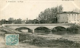 Sorgues Le Pont Circulee En 1905 - Sorgues