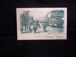 Tirage D ' Avant 1903. Royaume - Uni . Yorkshire . St . John's Street , Hull. Tramways .Voir 2 Scans . - Hull