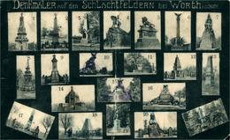 Woerth CPA 67 Bas Rhin Alsace Divers Monuments Aux Morts ( Pli Dans La Carte) - Wörth