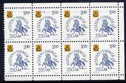 SWEDEN 1986  350th Anniversary Of Post Booklet Pane  MNH / **.  Michel 1381 - Nuovi