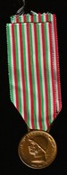Delcampe - MEDAGLIA GRANDE GUERRA PER L'UNITA' D'ITALIA 1915-18 CONIATA NEL BRONZO NEMICO - Italy