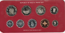 Republic Of Malta Proof Set - 2 Mils- 50 C - 1977 - Malta