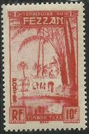 FEZZAN E GHADAMES 1950 TERRITORIO MILITARE SEGNATASSE POSTAGE DUE TAXE TASSE LIBYA TAXES 10f MNH - Ongebruikt