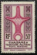 GHADAMES 1949 CROCE D'AGADEM CROIX POSTA AEREA AIR MAIL 50f MNH - Neufs