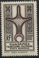 GHADAMES 1949 CROCE D'AGADEM CROIX POSTA AEREA AIR MAIL 100f MNH - Unused Stamps