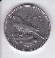 MONEDA DE MALTA DE 1 LIRA MALTESA DEL AÑO 1994 (COIN)  PAJARO-BIRD - Malte