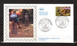 FRANCE 2003 " LA PETANQUE  " Sur Enveloppe 1er Jour De 2003  N° YT 3564. Parfait état. FDC - Pétanque