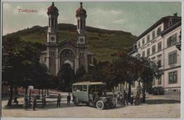 Todtnau - Kirche, Postbus Autobus Freiburg-Todtnau, Belebt - Todtnau