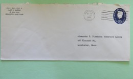 USA 1964 Stationery Cover Lincoln 5 C From Leominster To Leominster - 1961-80