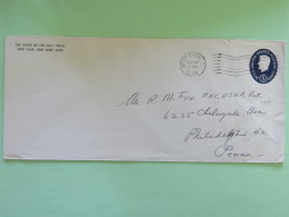 USA 1964 Stationery Cover Lincoln 5 C From West Park N.Y. To Philadelphia - Order Of The Holy Cross - 1961-80