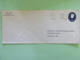 USA 1965 Stationery Cover Lincoln 5 C From Leominster To Leominster - Bascom - 1961-80