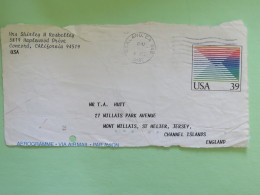 USA 1990 Front Of Aerogramme 39 C From Concord To Jersey U.K. - 1981-00