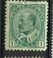 Canada 1903 1 Cent King Edward Vii Issue #89  MH - Neufs