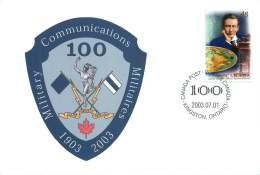 2003- Canadian Signalling Corps Centenary S56 - Enveloppes Commémoratives