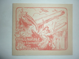 CALENDRIER NATIONAL DE L' EMPRUNT 1918 - Tamaño Pequeño : 1901-20