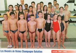 REIMS CHAMPAGNE NATATION - LES AVENIRS -   Saison 2001/2002 - Natation