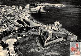 66-COLLIOURE- VUE AERIENNE SUR LE FORT ET LE PORT - Collioure