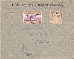TUNISIE  Lettre Recommandée N° 267 Entête Louis Coulon GABES 1931 Pour Sfax - Brieven En Documenten