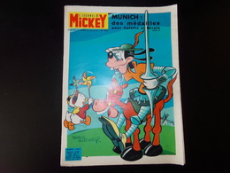 Le Journal De Mickey Nouvelle Série 1972 N° 1037 " Munich Des Médailles Pour Colette Et Nicole " 39 Pages - Disney