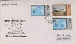 South Georgia 1987 King Edward Point Ca 31 Jl 1987 Cover (38398) - Lettres & Documents