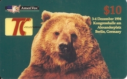 Telecard Expo 1994 Berlin. Bear - Amerivox
