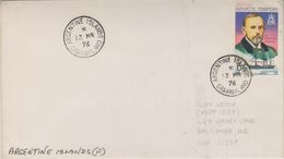 British Antarctic Territory 1976 Argentine Islands / Grahamland Cover Ca 13 Mr 76 Si Base Commander (38401) - Lettres & Documents