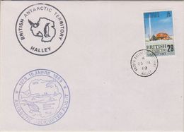 British Antarctic Territory 1989 10J. Antarctic Heli Flight, Ca 28 Ja 89 Halley (38402) - Covers & Documents
