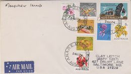 AAT Macquarie Island Ca 24 No 74 Cover To USA (38410) - Cartas & Documentos