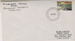 AAT Macquarie Island Ca 19 No 72 Cover To USA (38413) - Covers & Documents