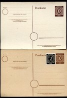 Kontrollrat P952 A-b Postkarten FARBVARIANTEN 1946  Kat. 8,75 € - Ganzsachen