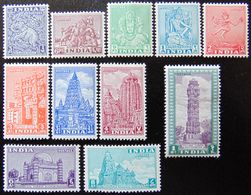 INDIA 1949 Archaeological Set Of 11 MLH - Ongebruikt