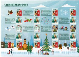 2014-GREAT BRITAIN- CHRISTMAS SHEET  -M.N.H.-  LUXE ! - Neufs