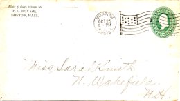 USA. Enveloppe Pré-timbrée Ayant Circulé. G. Washington 2 Cents. - ...-1900