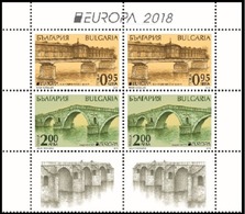 BULGARIA / BULGARIE - 2018 - EUROPA - SEPT - Ponts - 2v** 1/2 PF De 2 Serie - 2018