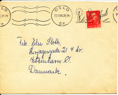 Norway Cover Sent To Denmark Oslo 22-12-1960 God Jul - Cartas & Documentos