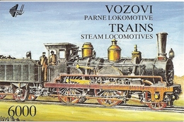 YUGOSLAVIA, 1992, Booklet Michel 5, Trains: Steam-locomotives - Otros & Sin Clasificación