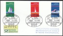 Germany Garmisch-Partenkirchen 1986 / Olympic Games / 50 Jahre Olympiaort Briefmarkenausstellung - Hiver 1936: Garmisch-Partenkirchen