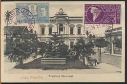 °°° 10946 - BRASIL - JOAO PESSOA - PREFEITURA MUNICIPAL - 1932 With Stamps °°° - João Pessoa