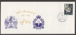 MILITARY -  Canadian First Signal Regiment 75th  Ann - With Insert - Commemorative Covers
