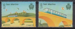 San Marino 2018 EUROPA CEPT.BRIDGES .Set Of 2 Stamps MNH - 2018