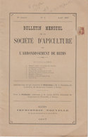 51 Reims Société D'Apiculure Brochure 1897 Bulletin N°2 Chocolat & Champagne Au Miel Abeilles 16 Pages - Reclame