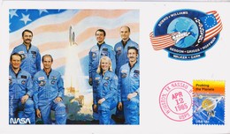 1985 USA  Space Shuttle Discovery  STS-51-D Postal Card - Noord-Amerika