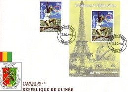 Guinea 1998, XXth Century, Olympic Games In Berlin, 1val +BF In FDC - Sommer 1936: Berlin