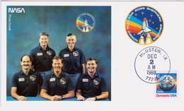 1988 USA  Space Shuttle Atlantis  STS-27 Postal Card - Amérique Du Nord