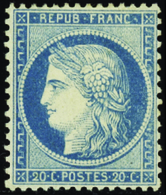 87 N°37 20c Bleu Qualité:* Cote: 500  - Autres & Non Classés