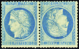 88 N°37 20c Bleu Paire Tête-bêche Qualité:(*) Cote: 7000  - Other & Unclassified