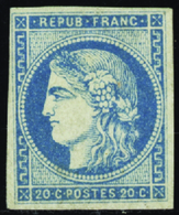 125 N°45 A 20c Bleu Type II Report 1 Qualité:* Cote: 2000  - Other & Unclassified